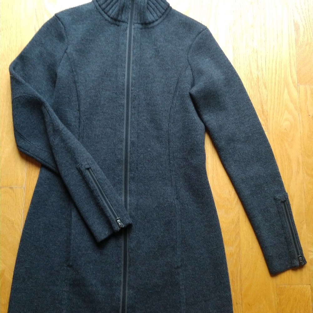 Athleta Knit Sweater Jacket Coat